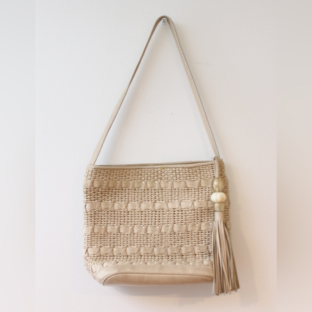 Tan Sharif Crochet HandBag